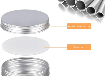 Sopito 24-Pack Aluminum Tin Containers with Screw Lids – 60ml (2oz)