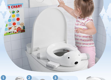 Portable Travel Potty – Folding Toddler Toilet with Potty Chart & Storage Bag