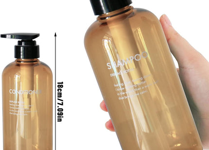 HANQIAN 3 Pack 500ml Empty Shampoo Bottles – Plastic Soap Dispensers