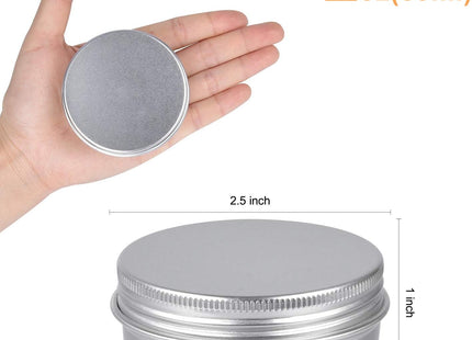 Sopito 24-Pack Aluminum Tin Containers with Screw Lids – 60ml (2oz)