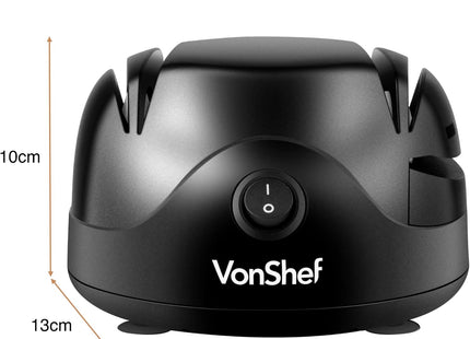 VonShef Electric Knife Sharpener – Scissor Sharpener with Screwdriver Groove