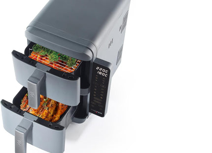 Salter VertiLayer Stackable Air Fryer – 9L Dual Drawer, 4-Layer Cooking, 2400W