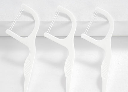 La Fluss Dental Floss Picks – 200pcs Double-Line Floss
