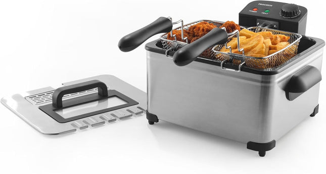 Progress 5L Deep Fat Fryer – Dual Basket 2000W Stainless Steel