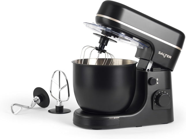 Salter Alchemy Stand Mixer – 5L 1300W Electric Mixer, Black