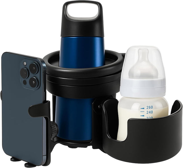 Cubble 3-in-1 Universal Cup & Phone Holder – For Prams, Bicycles & Wheelchairs