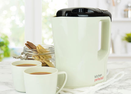 KitchenPerfected 1000W 0.9L Corded Lightweight Travel Kettle with 2 Cups