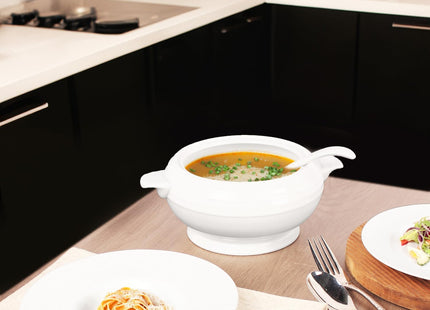jinsongdafa Porcelain Casserole Dish Set with Lids & Spoon – 2600ml
