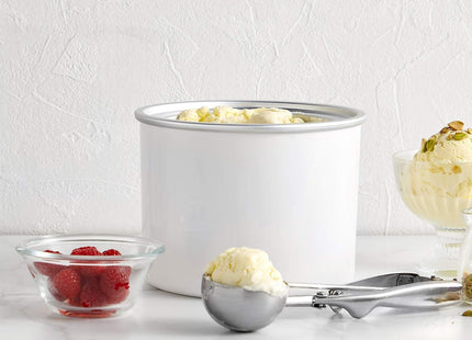 VonShef Ice Cream Maker Machine – 2L Frozen Yoghurt & Sorbet Maker, Stainless Steel