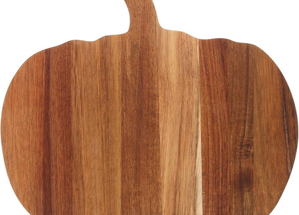 Amosfun Pumpkin-Shaped Wooden Chopping Board – Rustic Serving & Cutting Board