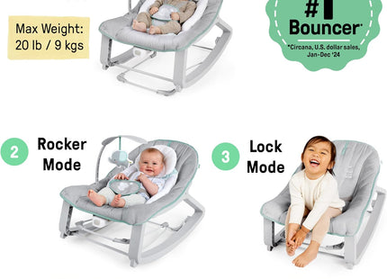 Ingenuity Keep Cozy 3-in-1 Vibrating Baby Bouncer & Toddler Rocker – Weaver