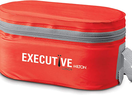 MILTON Executive Stainless Steel Lunch Box – 3-Piece Set with Fork & Spoon