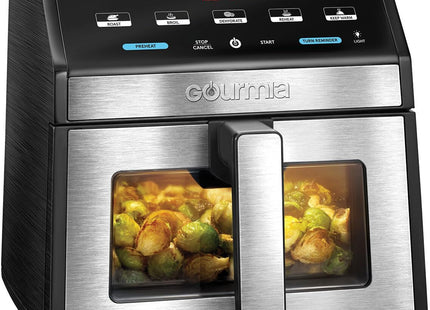 Gourmia 7.6L Digital Air Fryer – Window View, Guided Cooking, 7 Presets, Dishwasher Safe