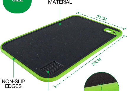 BOCHION 3-Piece Colour-Coded Chopping Board Set – BPA-Free, Non-Slip Cutting Boards