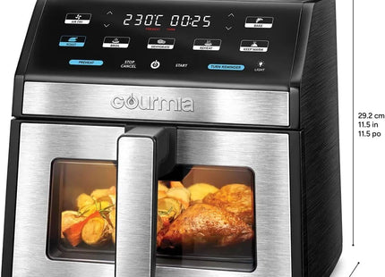 Gourmia 7.6L Digital Air Fryer – Window View, Guided Cooking, 7 Presets, Dishwasher Safe