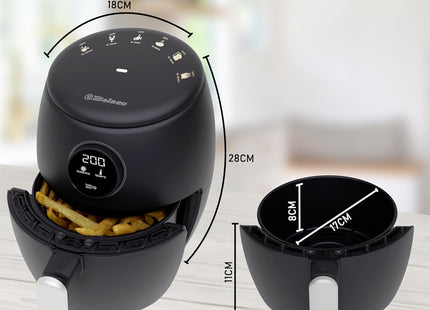 Belaco 2L Digital Air Fryer – Rapid Air Cooking with Timer & Adjustable Temperature