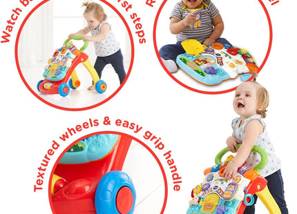 VTech First Steps Baby Walker – 2-in-1 Push Along Activity Walker