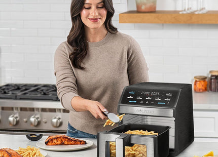 Gourmia 7.6L Digital Air Fryer – Window View, Guided Cooking, 7 Presets, Dishwasher Safe