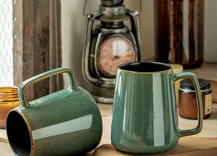 Cteahrow Large 24oz/700ml Ceramic Coffee Mug with Handle – Green