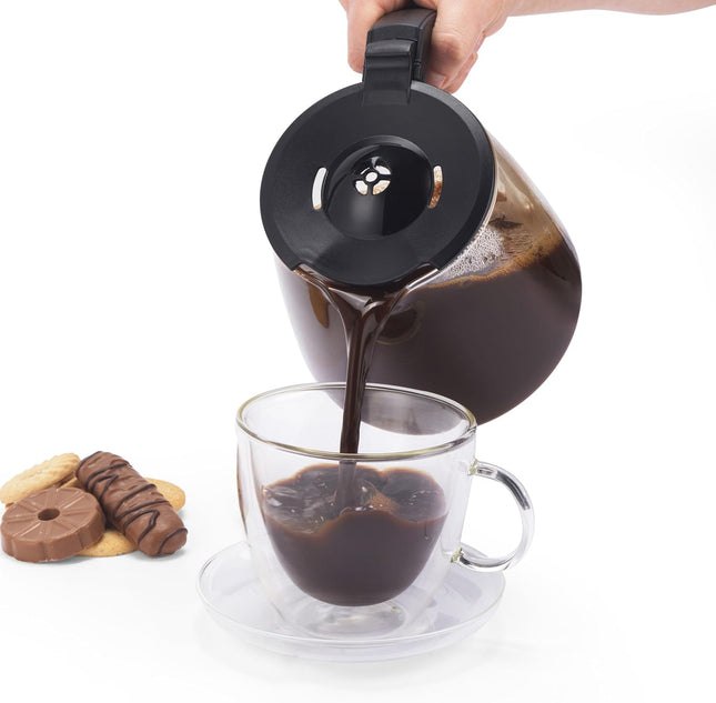 PROGRESS Filter Coffee Machine – 1.5L Coffee Maker, 1080W, Black