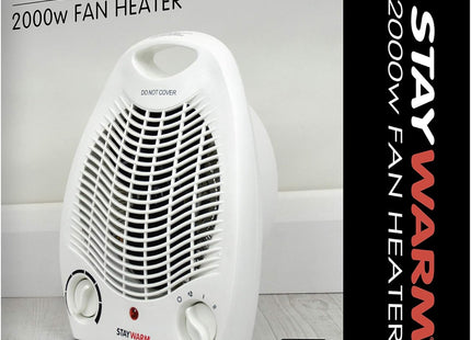 STAYWARM® 2000W Upright Fan Heater – White (F2001WH)