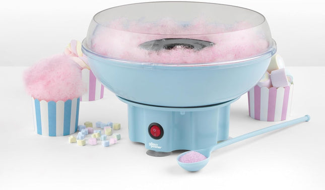 Giles & Posner EK2641 Candy Floss Maker – Retro Cotton Candy Machine, Blue
