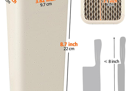 NEWE Universal Knife Block Holder –  with Detachable Easy-Clean Design