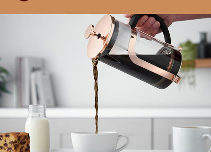 VonShef 8-Cup Cafetiere – 1L French Press Coffee Maker