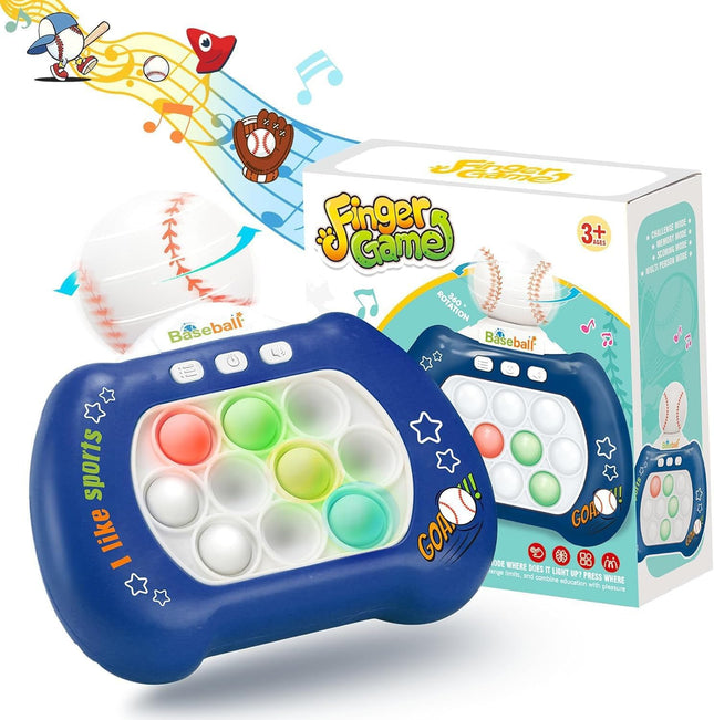 Handheld Game Console for Kids – Light-Up Pop Game with 999 Levels