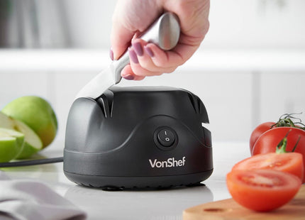 VonShef Electric Knife Sharpener – Scissor Sharpener with Screwdriver Groove