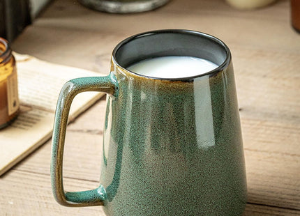 Cteahrow Large 24oz/700ml Ceramic Coffee Mug with Handle – Green