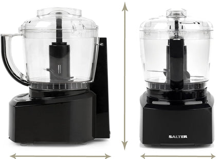 Salter EK3171 Compact Prep Pro Mini Food Processor – 1L, 200W, Black