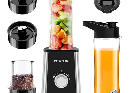 Kitcanis 800W 3-in-1 Smoothie Blender – Portable Mixer with Speeds & Grinder