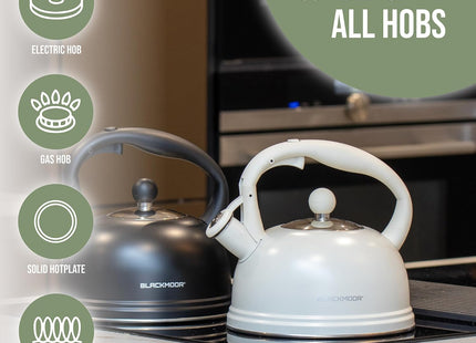 Blackmoor Callisto Whistling Kettle – 2.5L Stainless Steel