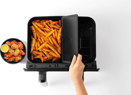 Salter Fuzion Dual Air Fryer – 8L XL Capacity with Removable Divider, 1700W