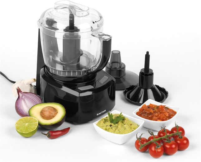 Salter EK3171 Compact Prep Pro Mini Food Processor – 1L, 200W, Black