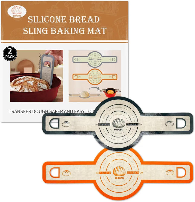 ECOOPTS 2× Silicone Bread Sling for Dutch Oven – Non-Stick