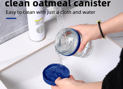 SMARCH Overnight Oats Jars with Lid & Spoon Set – 4-Pack (16oz, Multicolour)