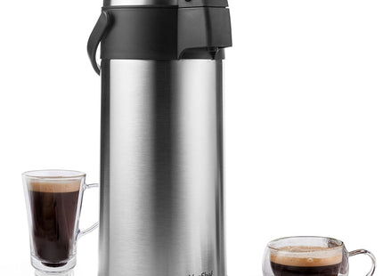 VonShef Stainless Steel Airpot – 3L & 5L Double-Wall Insulated Dispenser