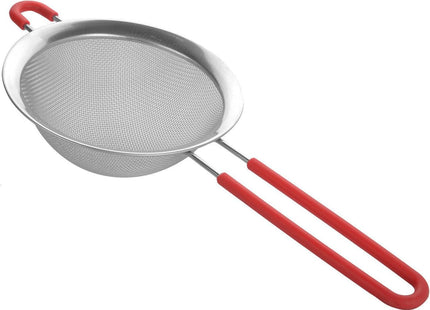 Petals Stainless Steel Juice Strainer – Red, Easy-Clean Kitchen Tool