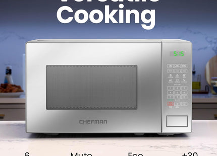 Chefman 20L 800W Digital Microwave Oven with Mirror Finish with Cosmetic Dent