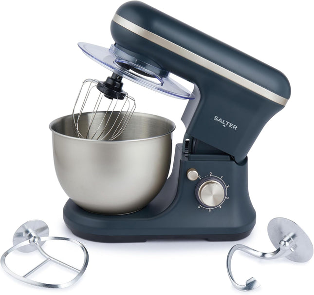 Salter Marino Stand Mixer 5L – 1200W 6 Speed Kitchen Mixer with Attachments - Used