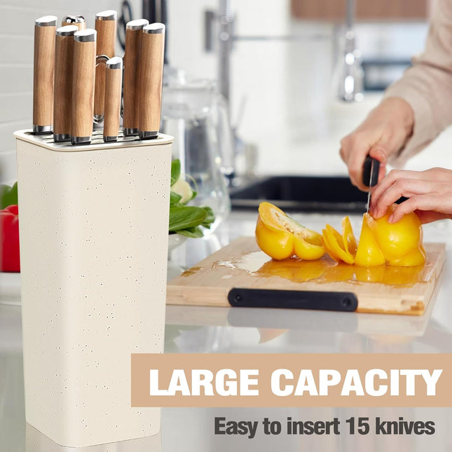 NEWE Universal Knife Block Holder –  with Detachable Easy-Clean Design
