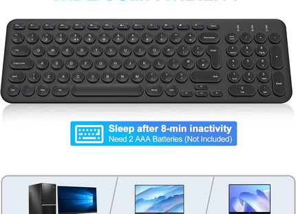 PINKCAT Wireless Ergonomic Keyboard with Number Pad