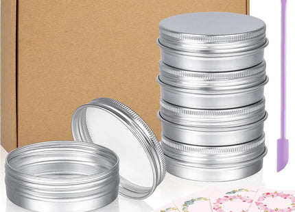 Sopito 24-Pack Aluminum Tin Containers with Screw Lids – 60ml (2oz)