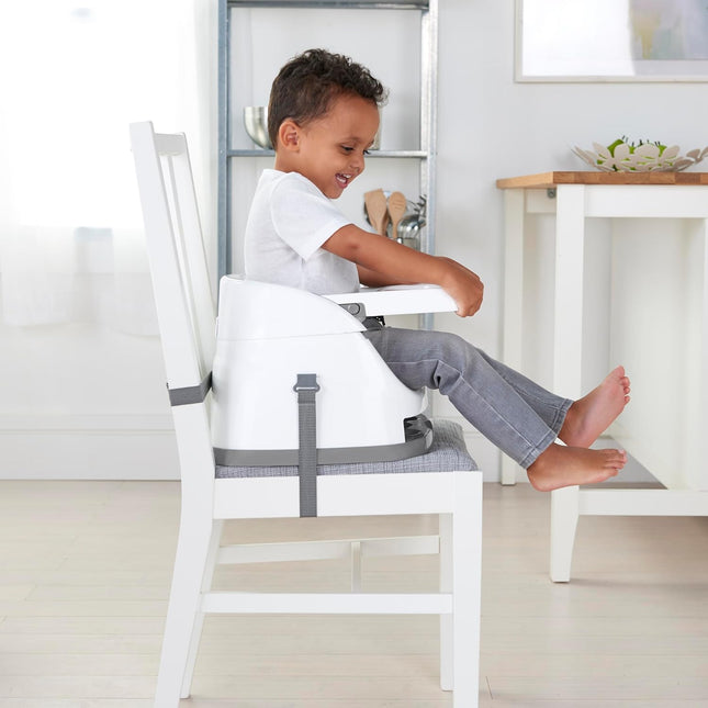 Ingenuity Baby Base 2-in-1 Booster Seat Mist – Feeding & Dining Seat with Tray