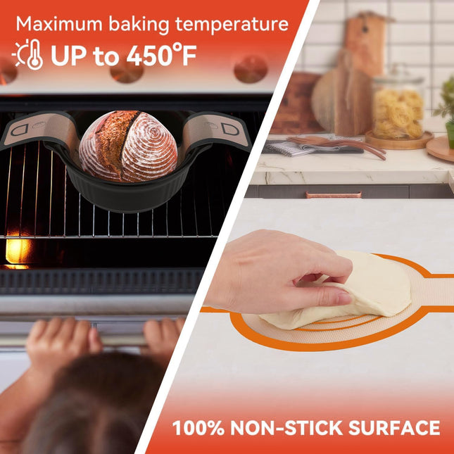 ECOOPTS 2× Silicone Bread Sling for Dutch Oven – Non-Stick