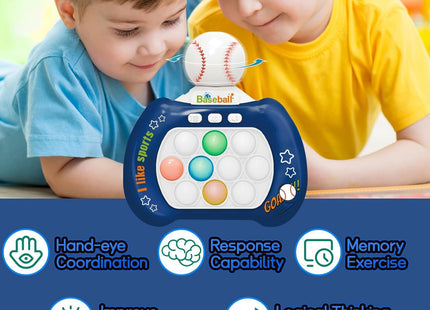 Handheld Game Console for Kids – Light-Up Pop Game with 999 Levels