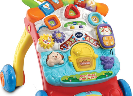 VTech First Steps Baby Walker – 2-in-1 Push Along Activity Walker