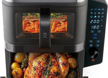 Salter VertiCook View Air Fryer – 9L Dual Drawer Vertical Design, Black - Used